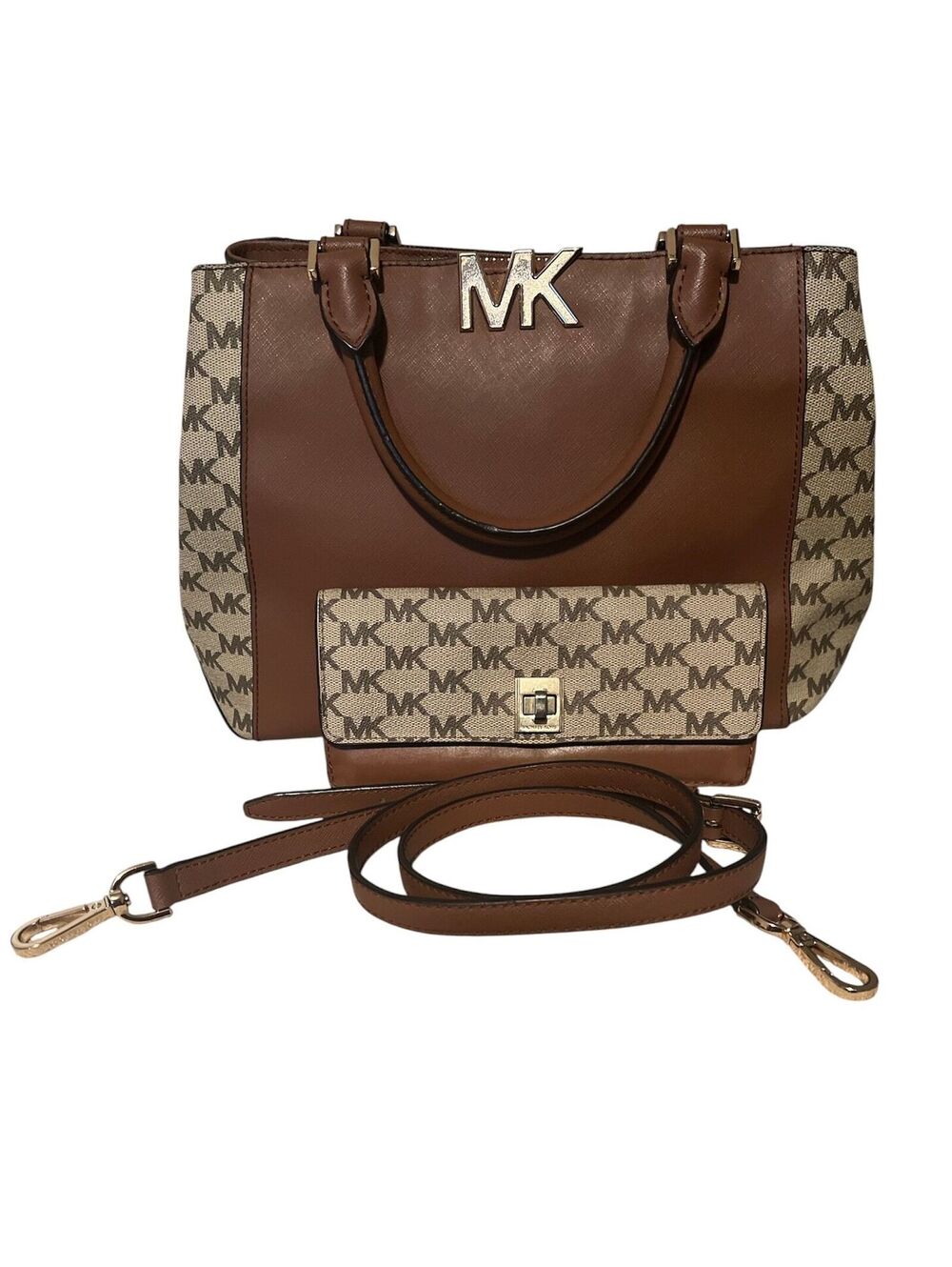 MK19. Michael Kors Taryn satchel and wallet
